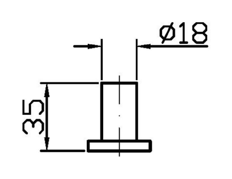 Крючок Zucchetti Pan, настенный, цвет брашированный чёрный PVD - изображение 1