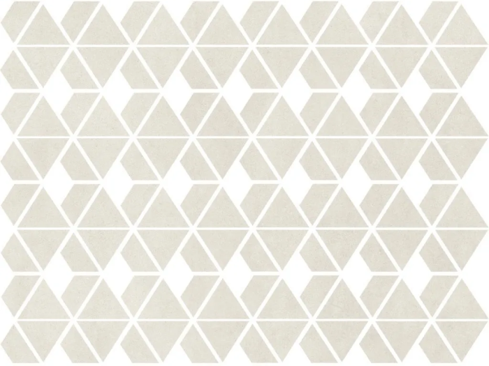 На изображении товар Living Ceramics Керамогранит Cava White Mosaic D Natural 22,8x27,1 от официального представителя в Москве