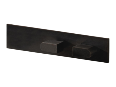 Смеситель для душа CEA Design Sixty, двухрычажный, настенный, встраиваемый, цвет Black Ivory