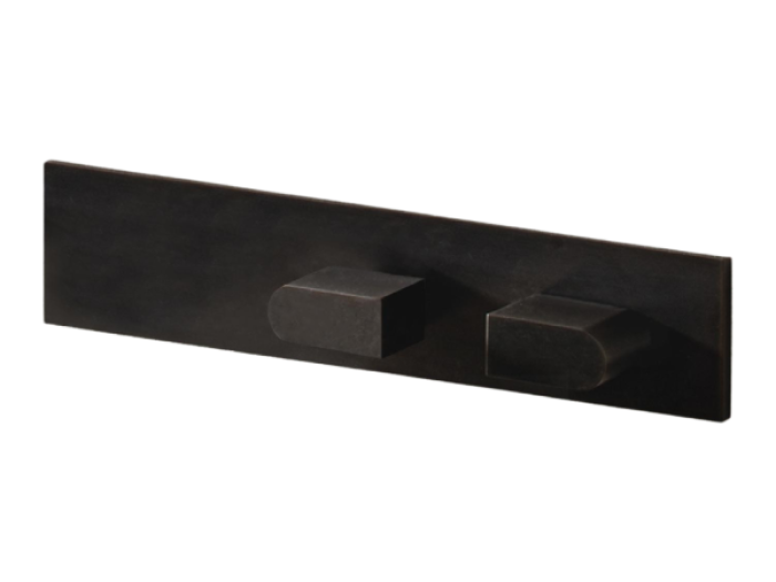 На изображении товар Смеситель для душа CEA Design Sixty, двухрычажный, настенный, встраиваемый, цвет Black Ivory от официального представителя в Москве