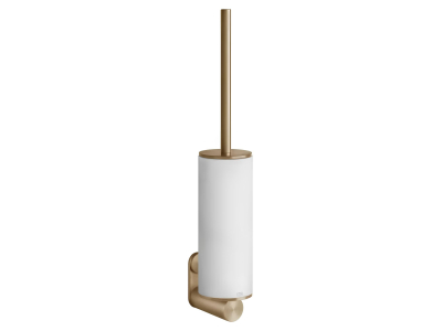 На изображении товар Ёршик Gessi316, настенный, ⌀76хh452 мм, цвет White/Warm Bronze Brushed PVD от официального представителя в Москве