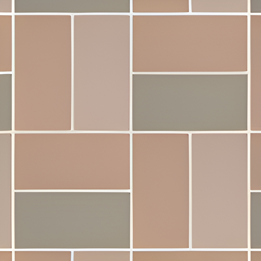 Micro. Керамогранит Microtiles Basket Mix Mou/Terracotta/Cotto 40,2x40,2