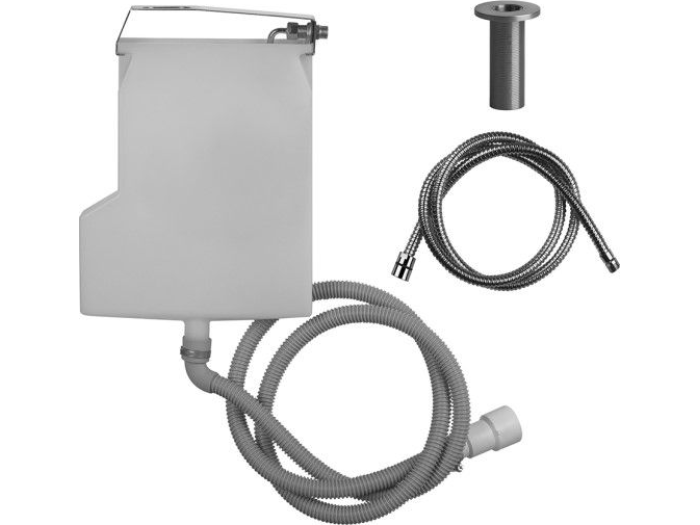 На изображении товар Система сбора воды Gessi 316, для шланга ручного душа, цвет Black XL от официального представителя в Москве