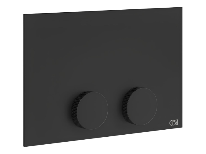 На изображении товар Клавиша смыва Gessi Total Look, Tece (TeceProfil, TeceBox), цвет Matte Black от официального представителя в Москве