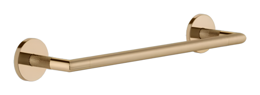 Полотенцедержатель Gessi Anello, 300 мм, настенный, цвет Warm Bronze PVD