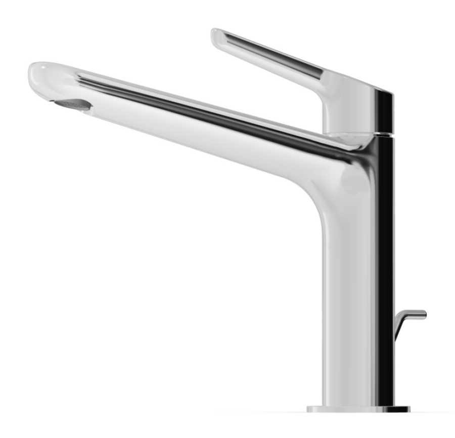 Смеситель для раковины Zucchetti Medameda, однорычажный, с удлиненным изливом, донный клапан, цвет хром - изображение 1