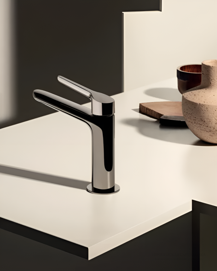 Смеситель для раковины Zucchetti Medameda, однорычажный, с удлиненным изливом, донный клапан, цвет хром - изображение 2