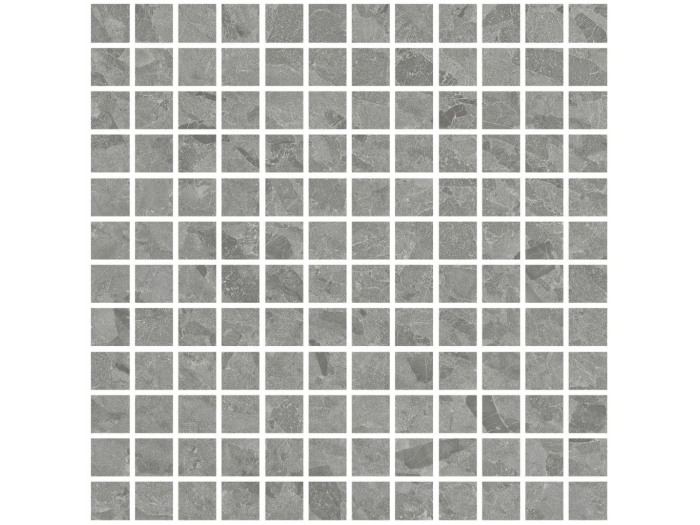 На изображении товар Living Ceramics Керамогранит Eme Grey Mosaic 25 Soft textured 29,8x29,8 от официального представителя в Москве