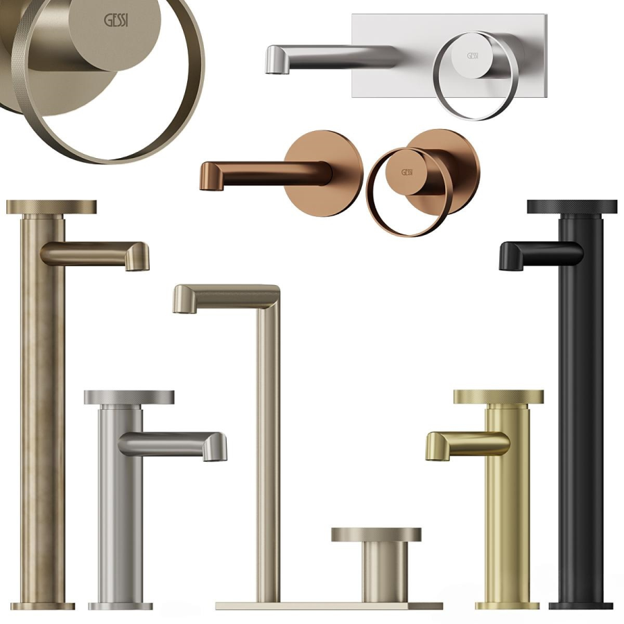 Cмеситель Gessi Anello, настенный, встраиваемый, без излива, на 1 потребителя, цвет Copper PVD - изображение 3