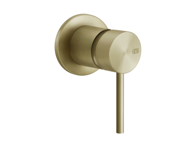 Смеситель Gessi 316 Flessa, встраиваемый, на 1 выход, цвет Brass Brushed PVD