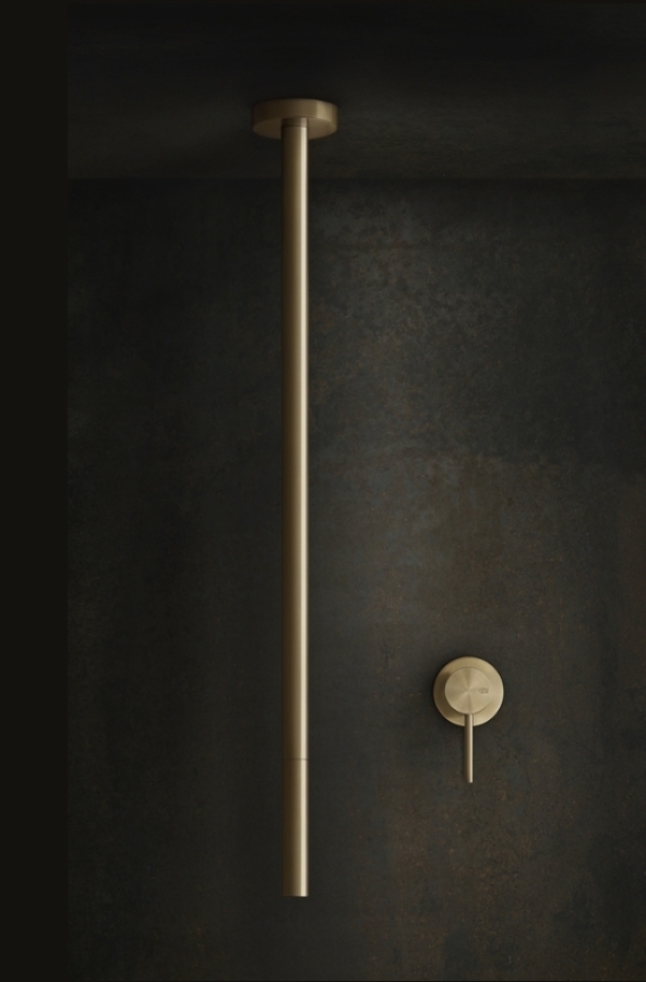 Смеситель Gessi 316 Flessa, встраиваемый, на 1 выход, цвет Brass Brushed PVD - изображение 1