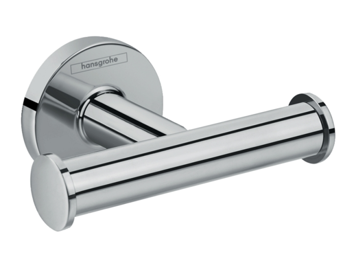 На изображении товар Крючок Hansgrohe Logis Universal, двойной, цвет Хром от официального представителя в Москве