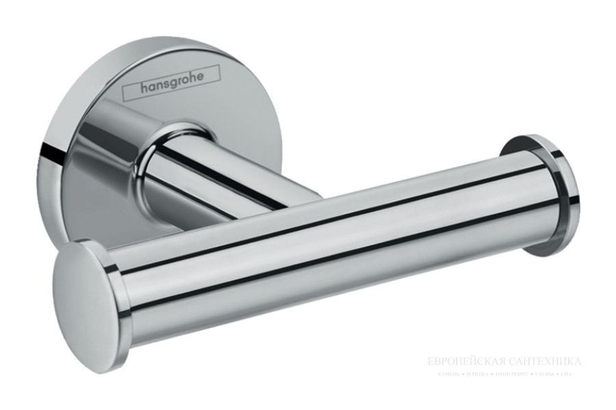 Крючок Hansgrohe Logis Universal, двойной, цвет Хром