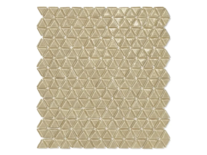 На изображении товар Sicis Смальтовая мозаика Trigono Mosaic Sabbia chips size 19x21 mm sheet-size 284x300 mm от официального представителя в Москве