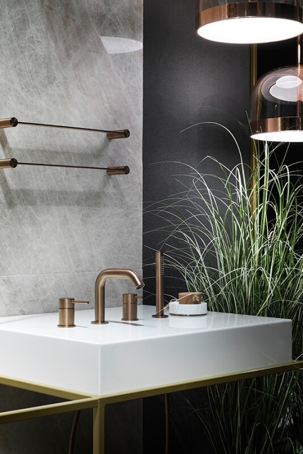 Полотенцедержатель Gessi 316, настенный, L300 мм, цвет Copper Brushed PVD - изображение 1