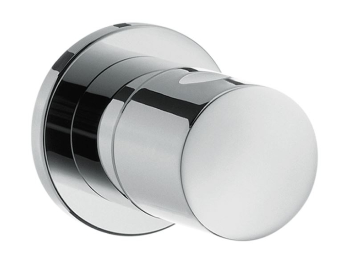 На изображении товар Вентиль запорный Axor Uno, внешняя часть, скрытого монтажа, металл, цвет хром от официального представителя в Москве