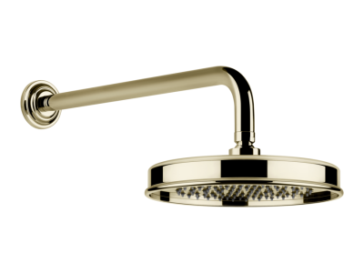 Верхний душ Gessi Venti20, Ø200 мм, для настенного крепления, поворотный, цвет Brass PVD