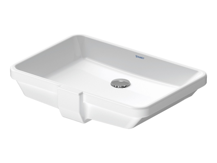 На изображении товар Раковина Duravit 2nd floor встраиваемая снизу, 525х350 мм, цвет белый от официального представителя в Москве