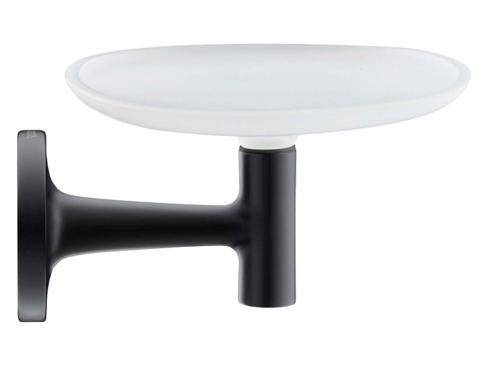 На изображении товар Мыльница Duravit Starck T настенная 140х119 мм, цвет чёрный от официального представителя в Москве