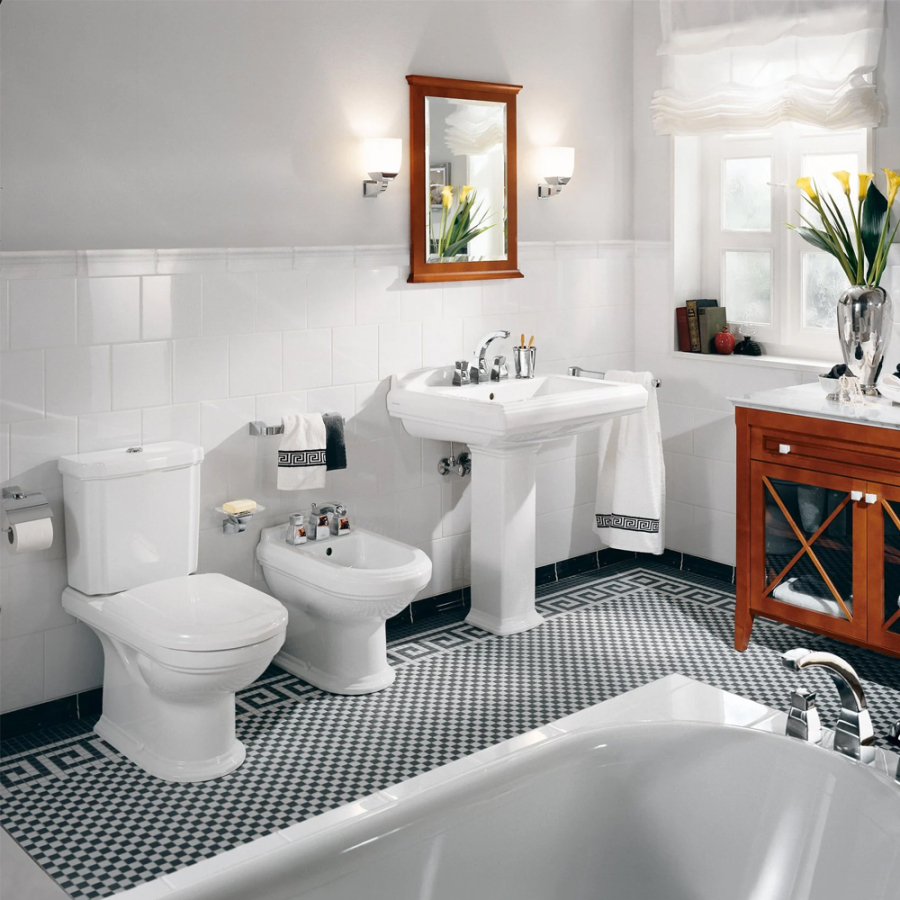 Сиденье с крышкой для унитаза Villeroy&Boch Hommage, с функцией QuickRelease и SoftClosing, крепления из нерж. стали, цвет альп. белый CeramicPlus - изображение 3