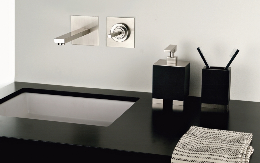 Стакан настольный Gessi Rettangolo, цвет Black/Finox Brushed Nickel - изображение 3