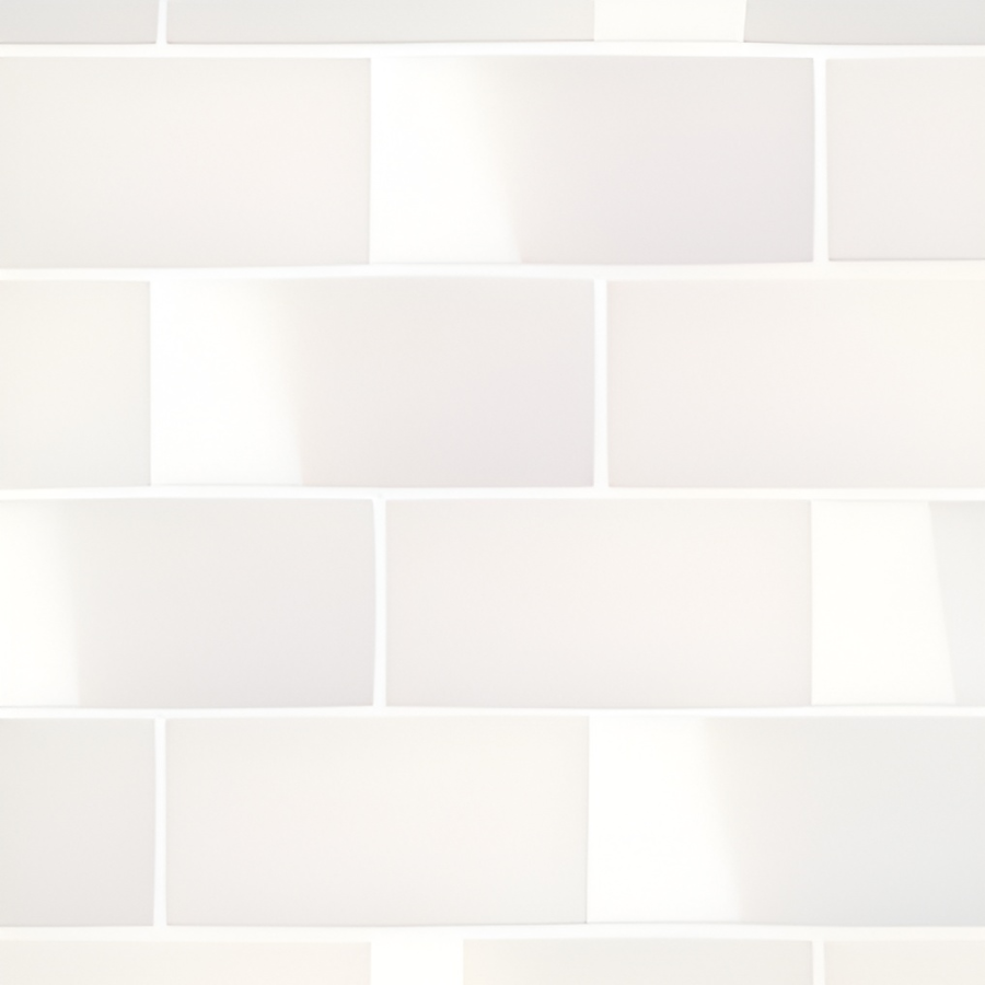 Micro. Керамогранит Microtiles Subway Mix Glaze White 30,1X30,1