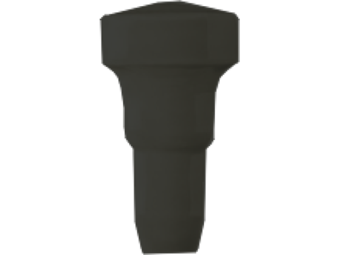 На изображении товар CERAMICHE GRAZIA Угловой элемент NEW CLASSIC ANGOLO ESTERNO TORO 5,5X2,5 NERO от официального представителя в Москве