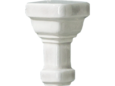 CERAMICHE GRAZIA Угловой элемент ESSENZE ANGOLO ESTERNO PARETE CAPITELLO ARGENTO CRAQUELE