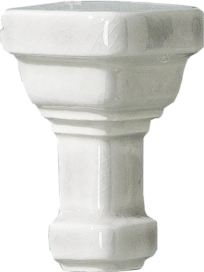 CERAMICHE GRAZIA Угловой элемент ESSENZE ANGOLO ESTERNO PARETE CAPITELLO ARGENTO CRAQUELE