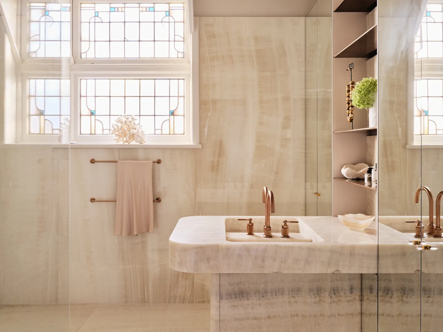 Излив для раковины Gessi Venti20, высокий, отдельностоящий, цвет Brass PVD - изображение 1