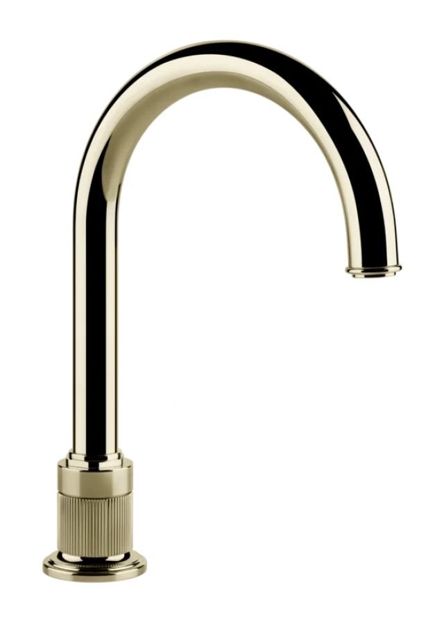 Излив для раковины Gessi Venti20, высокий, отдельностоящий, цвет Brass PVD