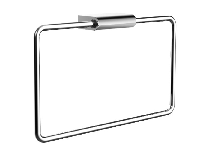 На изображении товар Полотенцедержатель-кольцо, Emco Flow, 198 х 122 мм, на шарнире, хром от официального представителя в Москве