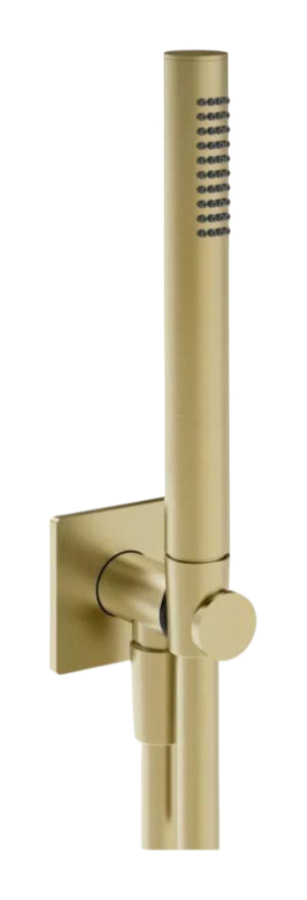 Ручной душ Gessi Inverso Bath&Shower, со встроенным держателем, лейкой, гибким шлангом 1500 мм, цвет Brass Brushed PVD
