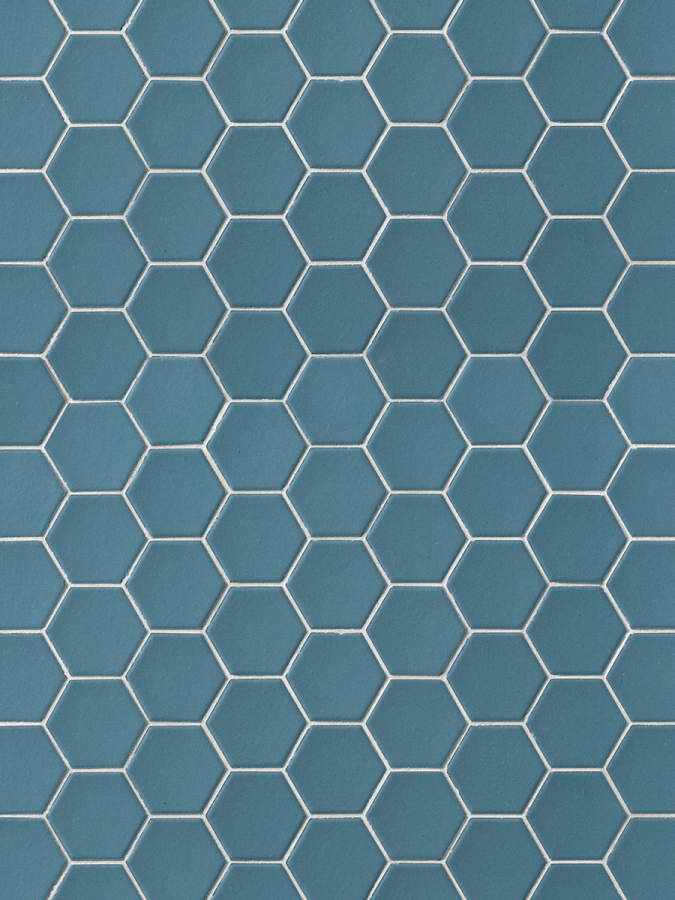 Terratinta Ceramics Мозаика, керамогранит Hexa Matt Cadet Blue Mos. 31.6x31.6 (4.3x3.8) / 4.0