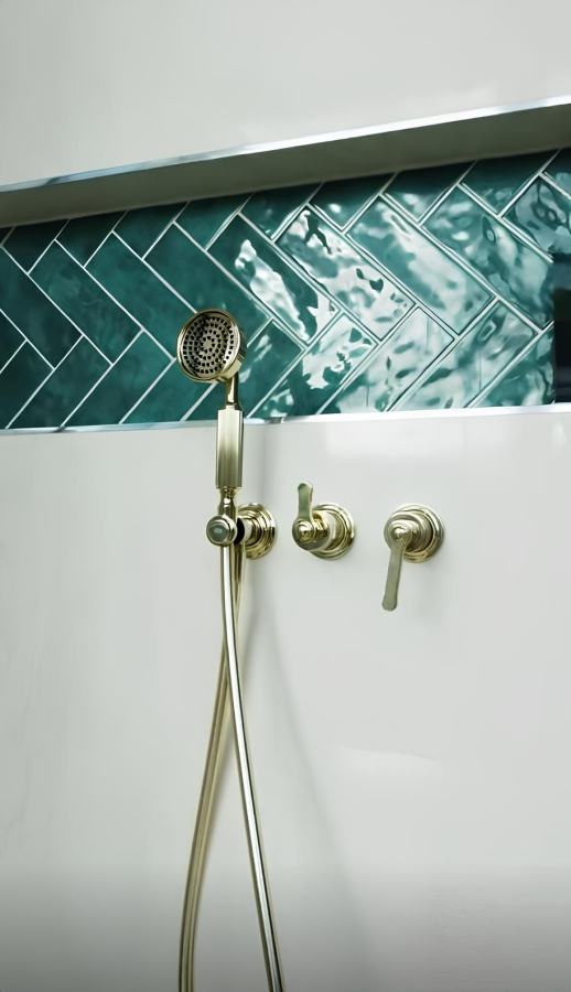 Ручной душ Gessi Venti20, с шланговым подсоединением, держателем, шлангом, цвет Brushed Brass PVD - изображение 2