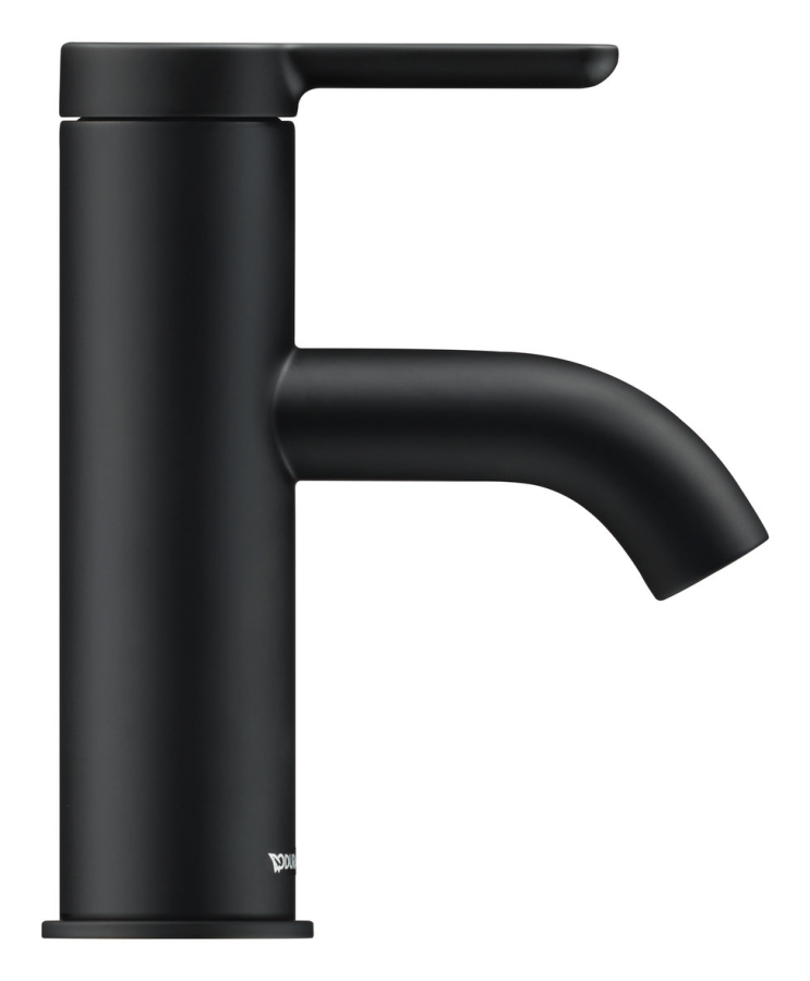 Смеситель для раковины Duravit C.1 однорычажный, h-155 мм, на 1 отверстие, цвет черный матовый - изображение 1