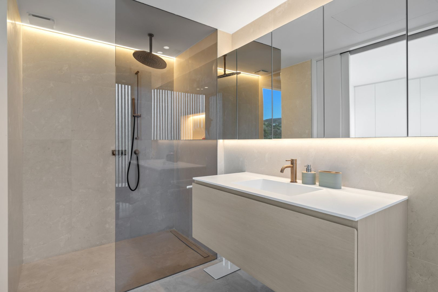 Верхний душ Gessi316, Ø355 мм, шарнирный для потолочного крепления, цвет Warm Bronze Brushed PVD - изображение 1