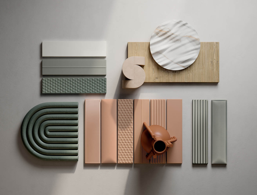 Sartoria Керамическая плитка Vibes Quilt Salvia Matt 6.2x25 - изображение 2