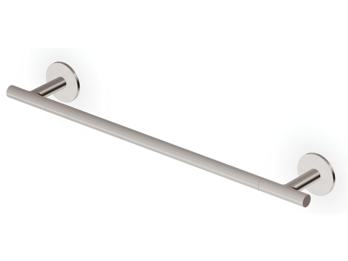 На изображении товар Полотенцедержатель Zucchetti Pan, L-450 мм, настенный, цвет Brushed Nickel от официального представителя в Москве