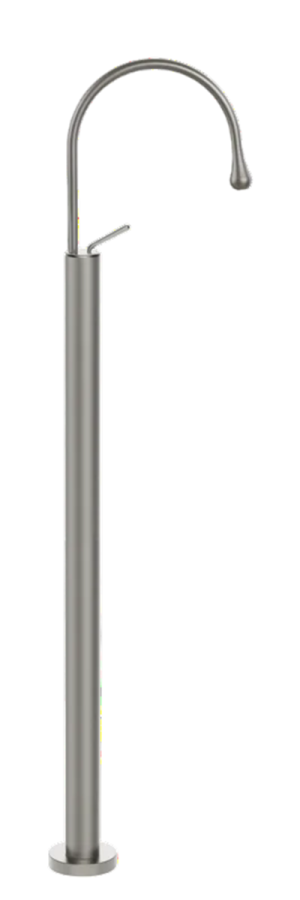 Смеситель для раковины Gessi Goccia, напольный, 313х110 мм, цвет Chrome Brushed