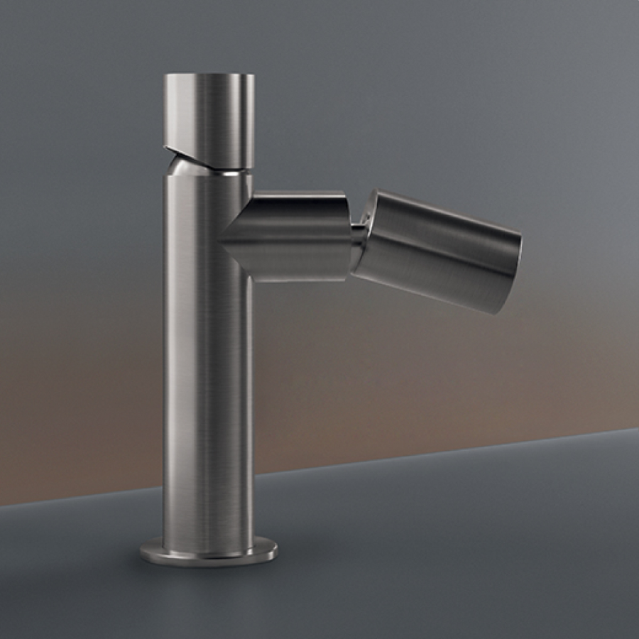 Смеситель для биде CEA Design Cartesio, однорычажный, H. 155 мм, цвет сатинированная нержавеющая сталь - изображение 1