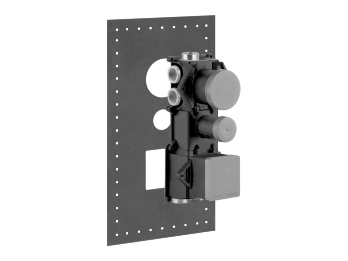 На изображении товар Cкрытая часть Gessi для термостата высокой производительности, цвет хром от официального представителя в Москве