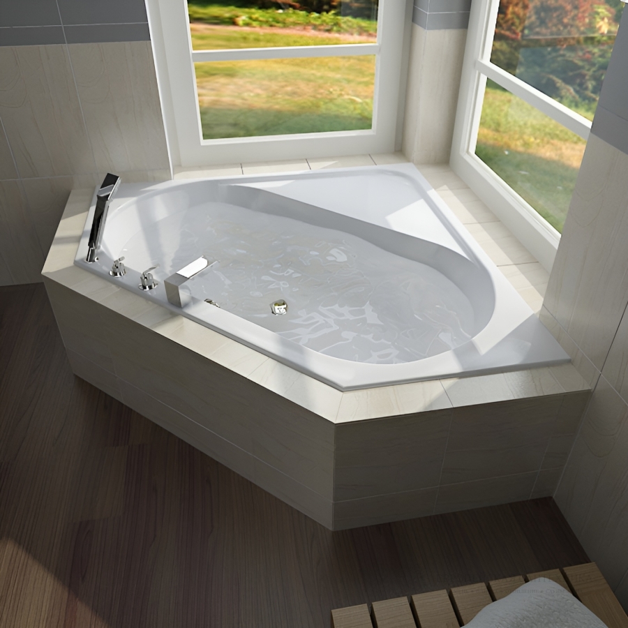 Ванна угловая Duravit D-Code встраиваемая, 1400 x 1400 мм, акриловая, цвет белый - изображение 3