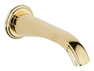 Излив ТHG Jaipur Satin Crystal,  для ванны, встраиваемый в стену, L-188 мм, цвет золото