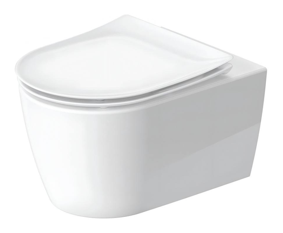 Унитаз подвесной Duravit Soleil by Starck, 540 х 370 мм, с сиденьем арт. 0026490000, с креплением, цвет белый глянцевый с HYG