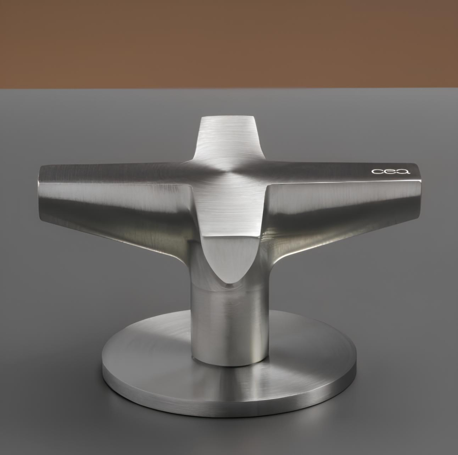 Смеситель для раковины CeaDesign Cross, прогрессивный, настольный, цвет нержавеющая сталь - изображение 1