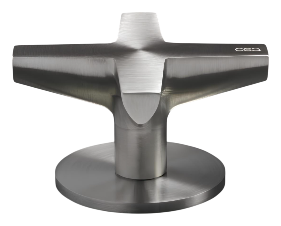 Смеситель для раковины CeaDesign Cross, прогрессивный, настольный, цвет нержавеющая сталь