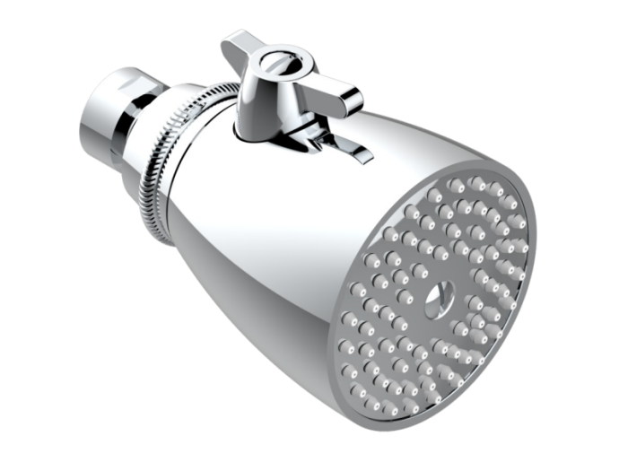 На фото Верхний душ THG General Items, с регулируемым напором воды, с системой Easyclean, цвет хром На изображении товар Верхний душ THG General Items, с регулируемым напором воды, с системой Easyclean, цвет хром от официального представителя в Москве