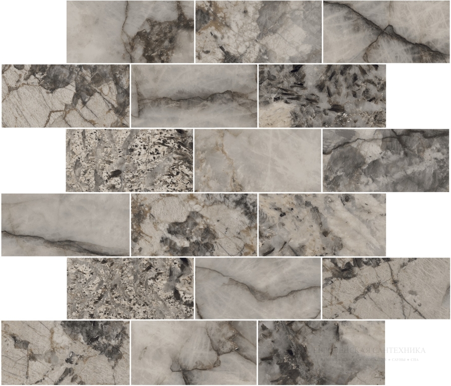 La Fabbrica Ava Керамогранит Muretto Gemstone Grey nat\ret 30x30