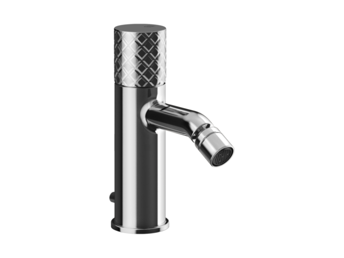 На изображении товар Смеситель для биде Gessi Habito, с донным клапаном, цвет Chrome от официального представителя в Москве